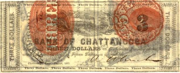 Bk Chattanooga $3 G-80